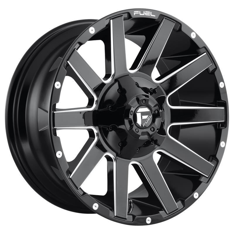 FUEL FC615 GLOSS BLACK MILLED 9x20 6/135-139.7 ET20 CB106.1