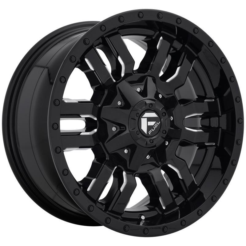 STATUSFÄLGAR FC595 GLOSS BLACK MILLED 9x20 8/165.1 ET20 CB125.1