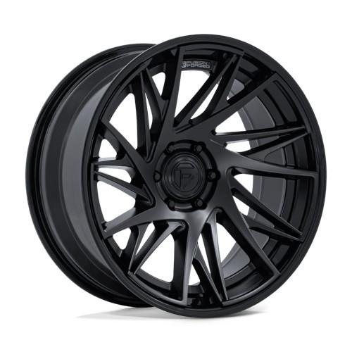 STATUSFÄLGAR FC405 DYNAMO MATTE BLACK W/ GLOSS BLACK LIP 9.5x22 6/139.7 ET20 CB106.1