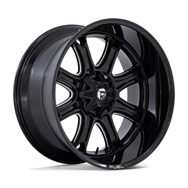 STATUSFÄLGAR DARKSTAR GLOSS BLACK MILLED 9x20 6/135-139.7 ET1 CB106.1