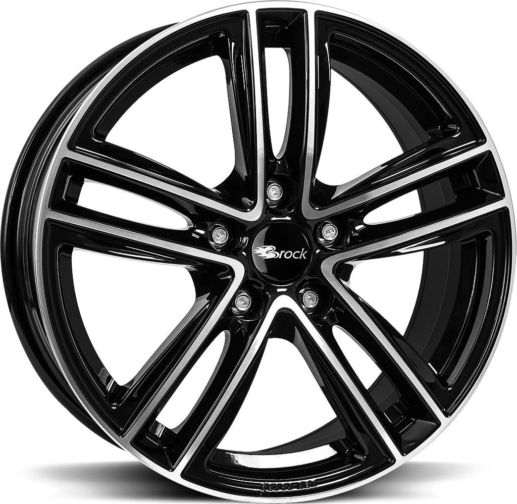 BROCK RC27 BLACK FULL POL 8x18 5/120 ET43 CB72.6