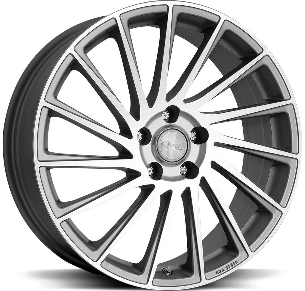 BROCK B39 FERRIC GREY POL 7.5x18 4/108 ET20 CB65.1