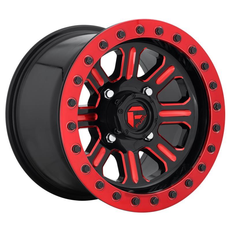 STATUSFÄLGAR FV911 GLOSS BLACK RED TINTED CLEAR 10x15 4/137 ET25 CB110.1