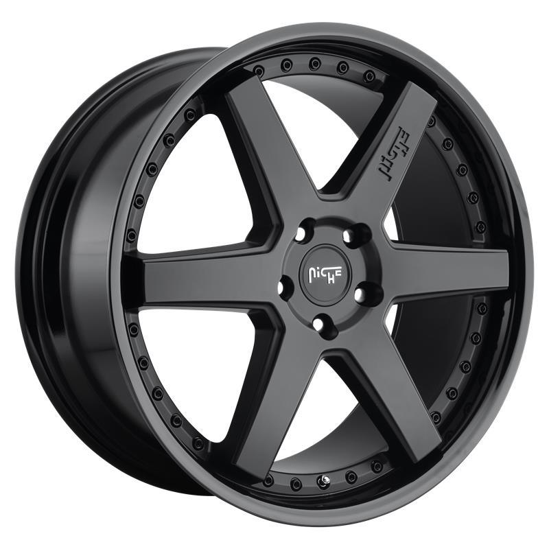 STATUSFÄLGAR NC192 GLOSS BLACK MATTE BLACK 8.5x19 5/114.3 ET35 CB72.6