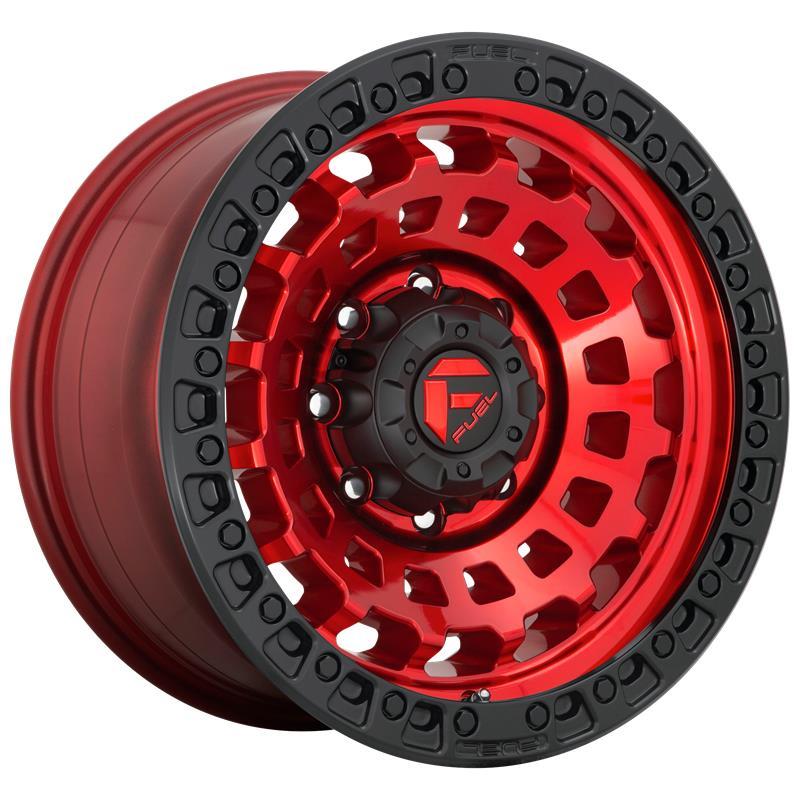 STATUSFÄLGAR FC632 CANDY RED BLACK BEAD RING 9x18 5/127 ET-12 CB71.5