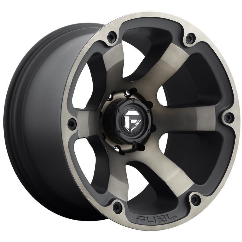 FUEL FC564 MATTE BLACK DOUBLE DARK TINT 9x20 6/135 ET1 CB87.1