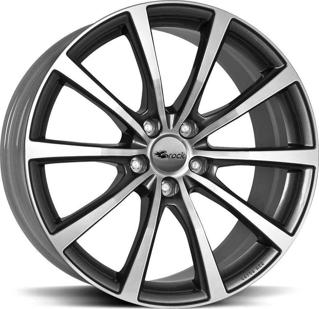 BROCK B32 TITAN FULL POL 8.5x19 5/120 ET50 CB65.1