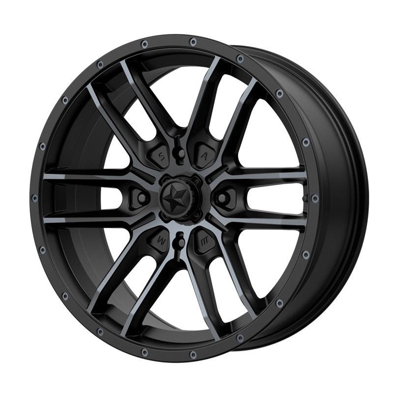 STATUSFÄLGAR MA43 SATIN BLACK WITH TITANIUM TINT 7x14 4/137 ET10 CB112