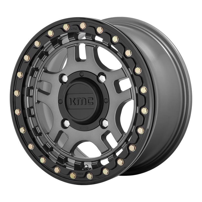 STATUSFÄLGAR KS240 GUN METAL WITH GLOSS BLACK RING 7x15 4/156 ET38 CB132