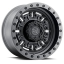 STATUSFÄLGAR ABRAMS TEXTURED MATTE GUNMETAL 9.5x17 8/165.1 ET-18 CB122.4