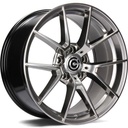STATUSFÄLGAR SPIDER DIAMOND HYPER BLACK 8.5x18 5/120 ET33 CB72.6