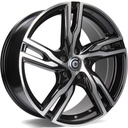 STATUSFÄLGAR PUNCH BLACK FRONT POLISHED 8x18 5/108 ET45 CB67.1