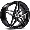 STATUSFÄLGAR SV-A BLACK FRONT POLISHED 9x18 5/120 ET35 CB72.6