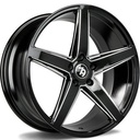 SEVENTY9 SV-N GALAXY BLACK WINDOW EDGES 9.5x19 5/120 ET35 CB72.6