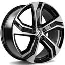 STATUSFÄLGAR STRIKE BLACK FRONT POLISHED 8x18 5/108 ET45 CB67.1