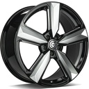 STATUSFÄLGAR BLAST BLACK FRONT POLISHED EDGES POLISHED 8.5x20 5/112 ET30 CB66.5