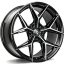 STATUSFÄLGAR SCF-B BLACK FRONT POLISHED 8x18 5/112 ET35 CB66.5
