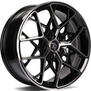STATUSFÄLGAR SCF-C BLACK FRONT POLISHED 7x16 5/114.3 ET38 CB73.1