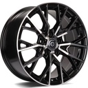 STATUSFÄLGAR INTENSIVE BLACK FRONT POLISHED 8x17 5/114.3 ET40 CB73.1