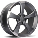 STATUSFÄLGAR TWISTER MATT ANTHRACITE FRONT POLISHED 8.5x19 5/112 ET30 CB66.5
