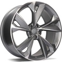 STATUSFÄLGAR LUXURY ANTHRACITE FRONT POLISHED 8x18 5/112 ET35 CB66.5
