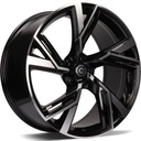 STATUSFÄLGAR RICH BLACK FRONT POLISHED 8x18 5/112 ET35 CB66.5
