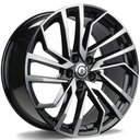 STATUSFÄLGAR GAME BLACK FRONT POLISHED 8x18 5/112 ET35 CB66.5