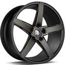 SEVENTY9 SV-N BLACK MATT MILLED GOLD 9.5x19 5/112 ET38 CB66.6