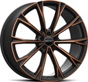 GMP TOTALE SATIN BLACK BRONZE ORANGE 9.5x21 5/108 ET44 CB63.4