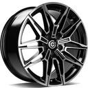 STATUSFÄLGAR RUBIN BLACK FRONT POLISHED 8x18 5/120 ET33 CB72.6