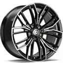 STATUSFÄLGAR YANKEE BLACK FRONT POLISHED 8x19 5/120 ET30 CB72.6