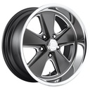 STATUSFÄLGAR UC120 MATTE GUN METAL MACHINED 9x20 5/115 ET18 CB71.5