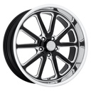 STATUSFÄLGAR UC117 GLOSS BLACK MILLED 8x18 5/120.65 ET1 CB72.6