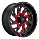 STATUSFÄLGAR FV642 GLOSS BLACK RED TINTED CLEAR 7x20 4/156 ET13 CB132