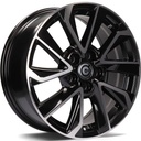 STATUSFÄLGAR DYNASTY BLACK FRONT POLISHED 7x17 5/114.3 ET40 CB73.1