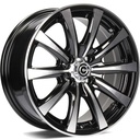 STATUSFÄLGAR RAVEN BLACK FRONT POLISHED 6x14 4/100-98 ET35 CB67.1