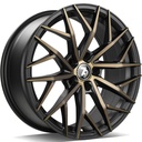 SEVENTY9 SV-C BLACK GLOSSY GOLD FRONT 8x18 5/112 ET30 CB66.6