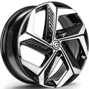 STATUSFÄLGAR ARCTIC BLACK FRONT POLISHED 7x18 5/114.3 ET50 CB73.1