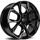 STATUSFÄLGAR BEAST BLACK FRONT POLISHED 8x18 5/112 ET43 CB57.1