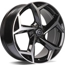STATUSFÄLGAR TROPICO BLACK FRONT POLISHED 6x15 5/100 ET38 CB57.1