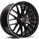 STATUSFÄLGAR DARK MATT BLACK LIP POLISHED 8x18 5/112 ET35 CB66.5