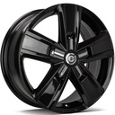STATUSFÄLGAR TANK BLACK GLOSSY 7x17 5/120 ET50 CB65.1