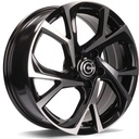 STATUSFÄLGAR TOKIO BLACK FRONT POLISHED 6.5x17 5/114.3 ET40 CB73.1