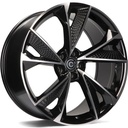 STATUSFÄLGAR LUXURY BLACK FRONT POLISHED 8.5x19 5/112 ET30 CB66.5