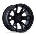 FUEL FC402 CATALYST MATTE BLACK W/ GLOSS BLACK LIP 10x22 6/139.7 ET-18 CB106.1