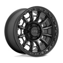 KMC KM547 CARNAGE SATIN BLACK W/ GRAY TINT 9x17 6/139.7 ET-12 CB106.1