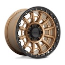 KMC KM547 CARNAGE MATTE BRONZE W/ BLACK LIP 9x17 6/135 ET0 CB87.1