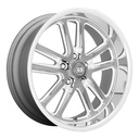 STATUSFÄLGAR U130 BULLET TEXTURED GUN METAL W/ MILLED EDGES 8x20 5/114.3 ET1 CB72.6