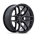 FUEL FLUX GLOSS BLACK BRUSH FC GRAY DDT 9.5x22 6/139.7 ET20 CB106.1