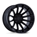 FUEL FC403 BURN MATTE BLACK W/ GLOSS BLACK LIP 10x22 6/139.7 ET-18 CB106.1